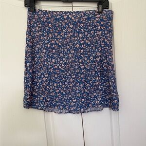 Madewell Blue A-Line Mini Skirt Casual